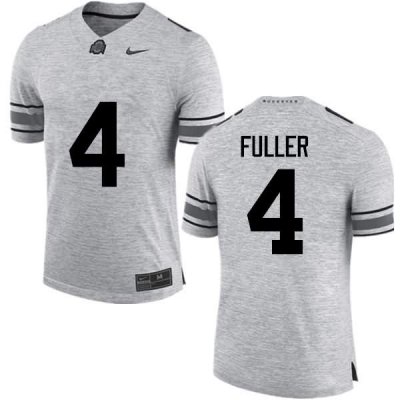 Men's Ohio State Buckeyes #4 Jordan Fuller Gray Nike NCAA College Football Jersey Breathable WVO2344BU